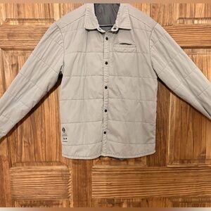 Women's Gray Quilted Teddy Jacket